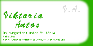 viktoria antos business card