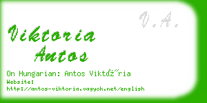 viktoria antos business card